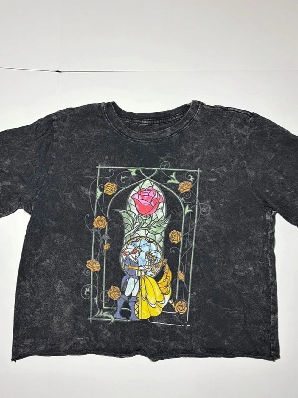 Disney Princess Graphic Tee Womens Cropped Medium